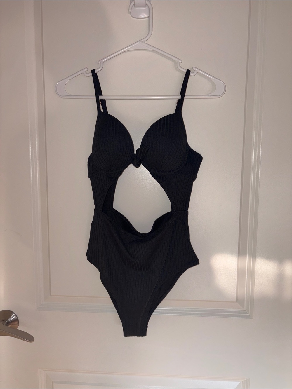 Black Cutout One-Piece Swimsuit